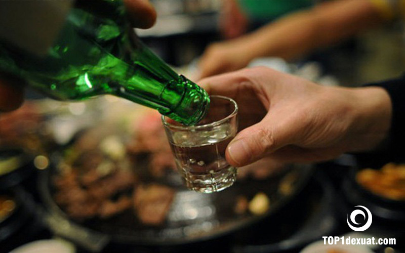 cách uống rượu soju
